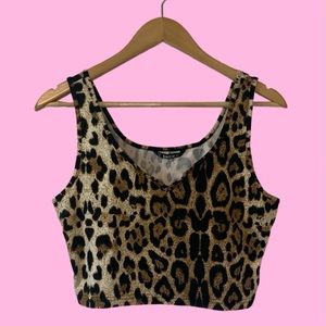 Cheetah Print Tank Top